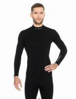 Brubeck Футболка мужская дл.рукав Wool Merino 78% Черный в Красноярске