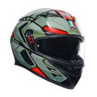 AGV Шлем K3 Decept Matt Black/Green/Red в Красноярске