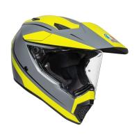 AGV Шлем AX9 E2206 V26 Pacific Road Matt Grey/Yellow Fluo/Black в Красноярске