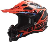 LS2 Мотошлем MX700 Subverter Evo Stomp Черно-оранжевый в Красноярске
