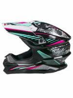 AiM Шлем кроссовый JK803 Multicolor Black/Blue в Красноярске
