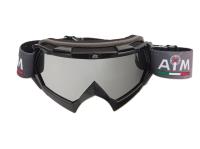 AiM Очки кроссовые (PRO) 157-100 Black Glossy в Красноярске