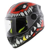LS2 Мотошлем FF812 Kid Punk Grey Red в Красноярске