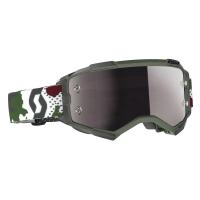 Scott Очки кроссовые Fury dark green/white silver chrome works в Красноярске