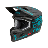 Oneal Шлем кроссовый 3Series Static черный/бирюзовый в Красноярске