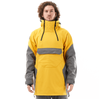 Dragonfly Куртка-анорак сноубордическая Uktus Man Yellow - Grey в Красноярске