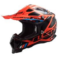 LS2 Мотошлем MX700 Subverter II Evo Stomp черно-оранжевый в Красноярске