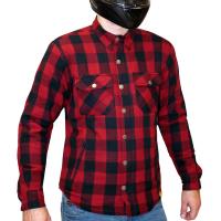 MCP Моторубашка Rebel Full kevlar черный-темно-красный в Красноярске