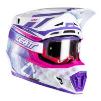 Leatt Шлем кроссовый  7.5 V26 Purple + очки Velocity 4.5 в Красноярске
