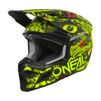 Oneal Шлем кроссовый детский 3Series Attack Youth V24 черный/желтый в Красноярске