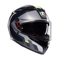 AGV Шлем K3 Shade Grey/Yellow Fluo в Красноярске