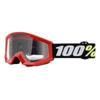 100% Очки детские Strata Mini Goggle Red/Clear Lens 2025 в Красноярске