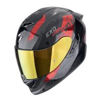 Scorpion Exo Мотошлем Exo-1400 Evo II Carbon Air Platted Карбон/Красный в Красноярске