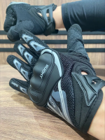 MotoLike перчатки текстильные Suomy черно-белые в Красноярске