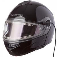 LS2 Мотошлем снегоходный FF325 Strobe Electric Snow Solid Черный в Красноярске