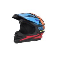 Desment Шлем кроссовый Raptor Black-Blue-Orange graphic в Красноярске