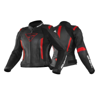 Shima Куртка Кожаная женская Miura 2.0 Black/Red в Красноярске