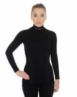 Brubeck Футболка женская дл.рукав Wool Merino 78% Черный в Красноярске