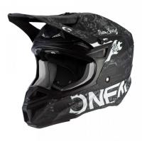 Oneal Шлем кроссовый 5Series Polyacrylite Черный/Белый в Красноярске