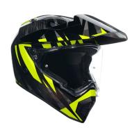 AGV Шлем AX9 E2206 V26 Steppa Carbon/Grey/Yellow Fluo в Красноярске