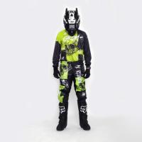 Grom Штаны кроссовые подростковые MX Religion lime в Красноярске