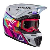 Leatt Шлем кроссовый 8.5 Pinata Teal V26 + очки Velocity 5.5 в Красноярске