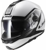 LS2 Мотошлем снегоходный FF325 Strobe Electric Snow Civik Черный/Белый в Красноярске