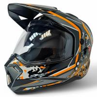 AIM Шлем кросс/эндуро JK802S Orange/Grey/Black в Красноярске