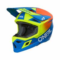 Oneal Шлем кроссовый 3Series Solid V.24 синий/желтый в Красноярске