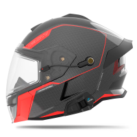 509 Шлем Delta V Carbon Commander с подогревом Racing Red в Красноярске