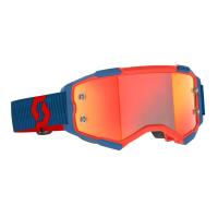 Scott Очки кроссовые Fury dark blue/neon red/orange chrome works в Красноярске