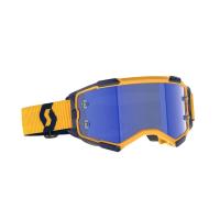 Scott Очки кроссовые Fury dark yellow/dark blue/blue chrome works в Красноярске