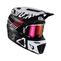 Leatt Мотошлем кроссовый Moto 9.5 Carbon Helmet Kit V24 White в Красноярске