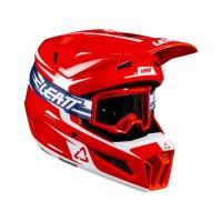 Leatt Шлем кроссовый 3.5 V26 Red + очки Vizion 3.5 в Красноярске