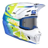 Leatt Шлем кроссовый  7.5 V26 Pixel Blue + очки Velocity 4.5 в Красноярске