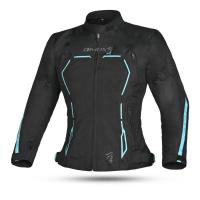 Dimox Мотокуртка текстиль Margo Women Black/Turquoise в Красноярске