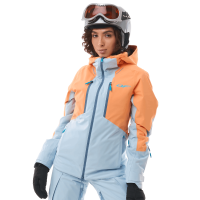 Dragonfly Куртка горнолыжная утепленная Gravity Woman 2025 Mock Orange-Light Blue в Красноярске