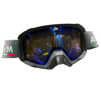AIM PRO Очки снегоходные двойная линза 186-100 Black matt в Красноярске