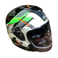 AiM Шлем JK526 Fluo-Green/White/Black в Красноярске