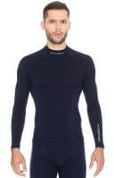 Brubeck Футболка мужская дл.рукав Wool Merino 78% Темно-Синий в Красноярске