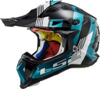 LS2 Мотошлем MX700 Subverter Evo Max Черно-бирюзовый в Красноярске
