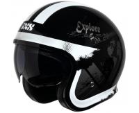 IXS Мотошлем открытый iXS 880 2.2 черно-серебристый в Красноярске