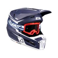 Leatt Шлем кроссовый детский 3.5 V26 Blue + очки Vizion 3.5 в Красноярске