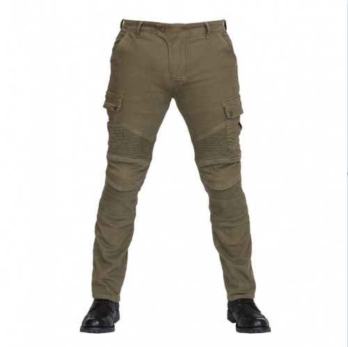 MadBull Мотобрюки Cargo JS Stretch Olive в Красноярске