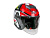 AiM Шлем открытый JK526 Red/Grey/Black в Красноярске