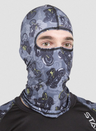 Starks Подшлемник Light Print Moto Серый принт в Красноярске
