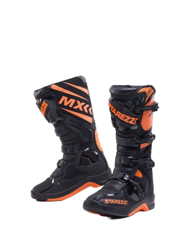Starezzi Мотоботы Milano Black/Orange в Красноярске
