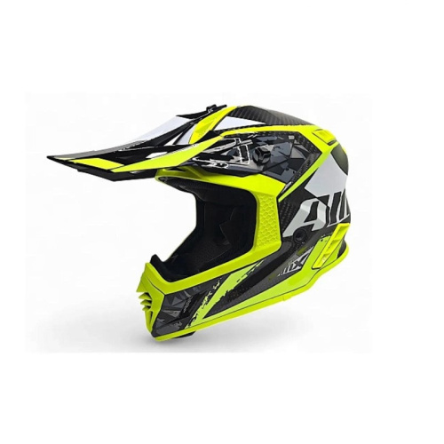 AiM Шлем RH855 Carbon Terrain Black/Yellow в Красноярске