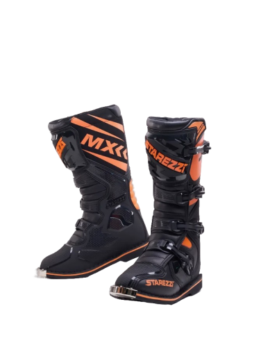 Starezzi Мотоботы Roma Black/Orange в Красноярске