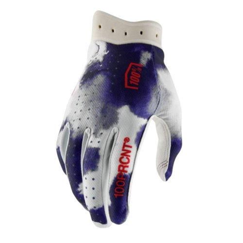 100% Мотоперчатки текстильные ITrack Blue/White 2026 в Красноярске